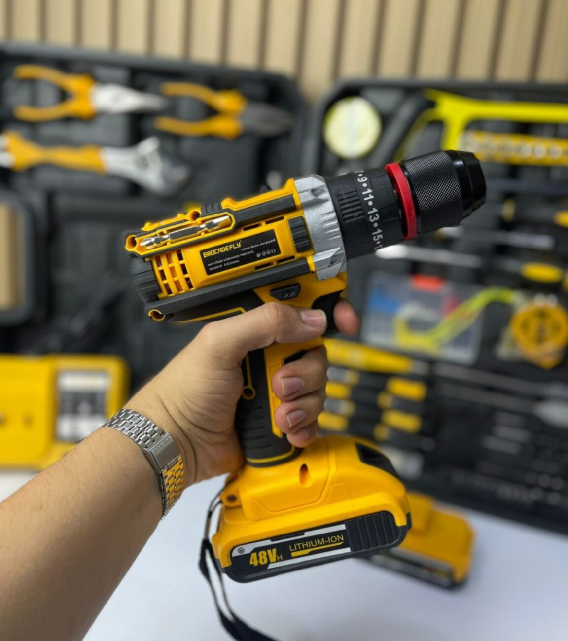 Kit Taladro 813 Mandril Metalico De 12"